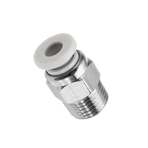 5pcs Creality 3D Silver 1/8 Teeth Thread Nozzle Quick Direct Pneumatic Connector For 3D Printer