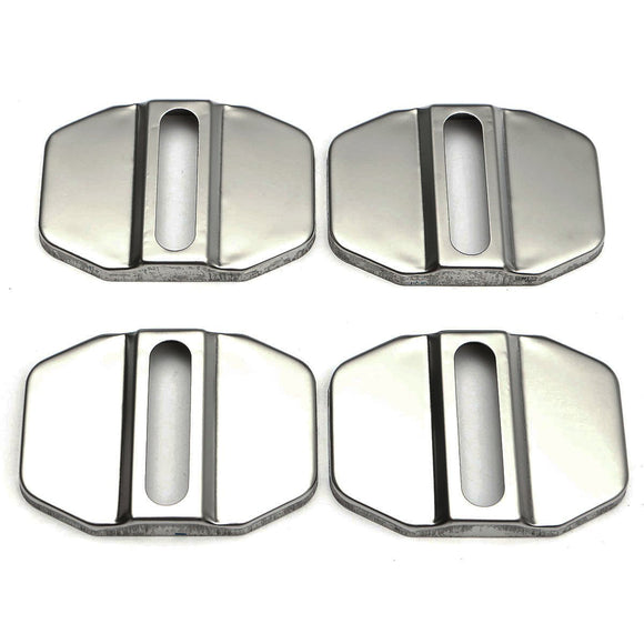 Auto Stainless Steel Door Lock Protective Covers Cap Decortive Accessories