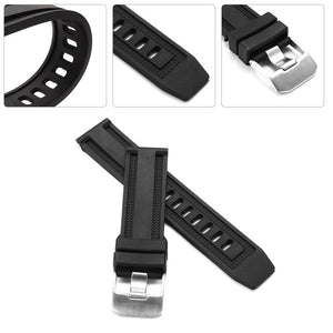 Replacement Rubber 23mm Wristband Rubber Watch Strap for Luminox Black Ops Series 8800 8802