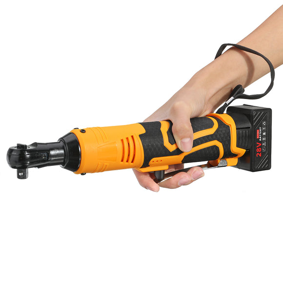 15600mah 28V 3/8Inch Electric Wrench Ratchet Wrench Tool W/ 2 Li-ion Battery