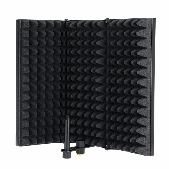 3 Plate Adjustable Foldable Microphone Isolation Shield Studio Recording