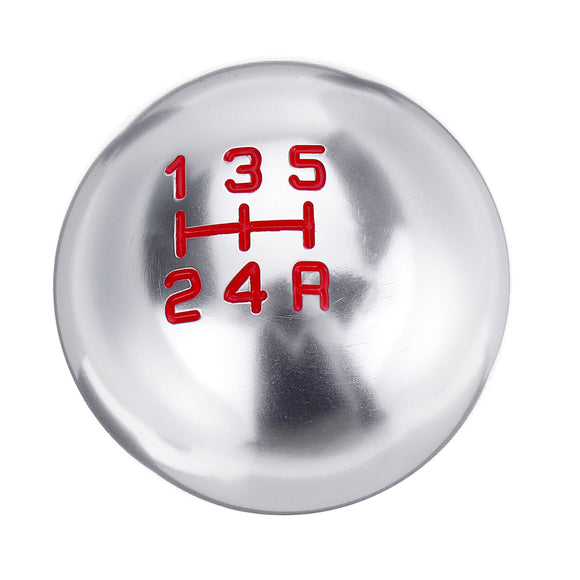 Universal 5 Speed Car Aluminum Alloy Gear Shift Knob Round Ball Shape