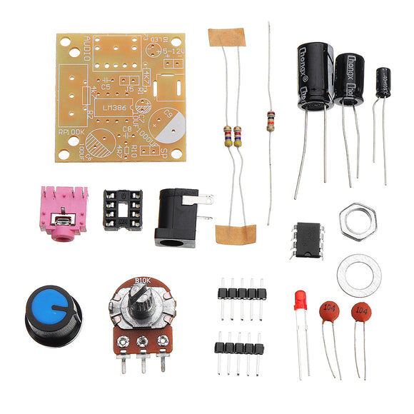 10pcs DIY LM386 Ultra Mini Mini Power Amplifier Board Kit Low Power Consumption 3~12V