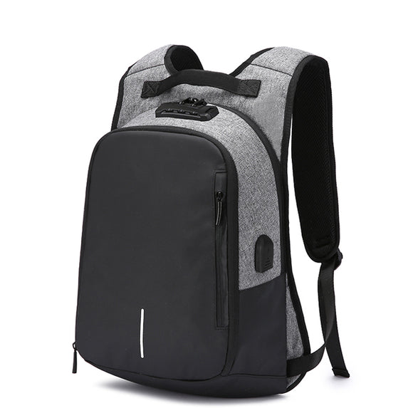 Men 14inch Laptop Backpack Multi-function Waterproof Bag with External Usb Charging Port