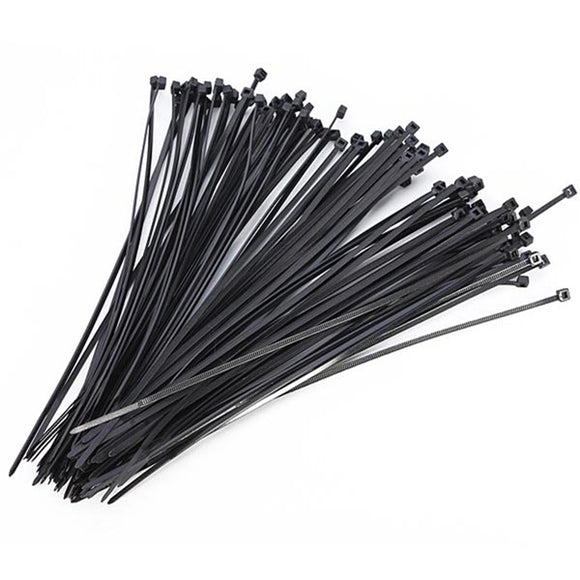 1000pcs Bulk Cable Ties Zip Ties Black 5mm x 300mm Nylon Ties