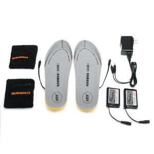 Electric Heated Insole Waterproof Foot Warmer Cut-to-Fit Battery Charging Sport Shock Absorption