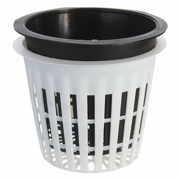 Plastic Mesh Pot Net Basket Hydroponic Aeroponic Flower Container Plant Grow Pot Cup