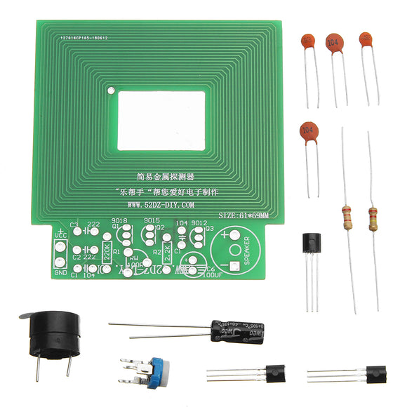 10pcs DIY Simple Metal Detector Metal Locator DC 3V-5V Electronic Metal Sensor Module Kit