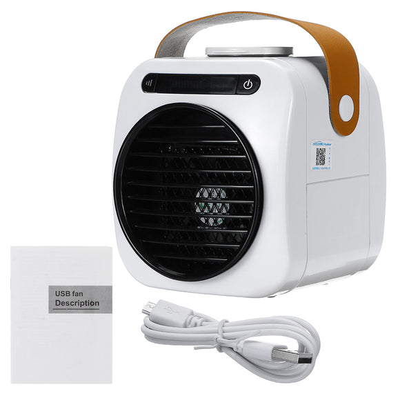 Portable Mini Cooling Fan USB Air Conditioning Humidifier with Water Tank Cooler