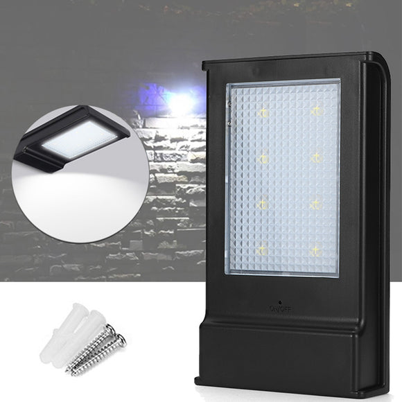 Solar Powered 5W 8LED Lighting Sensor Waterproof IP65 Wall Light Ourdoor Garden Porch Path Lamp