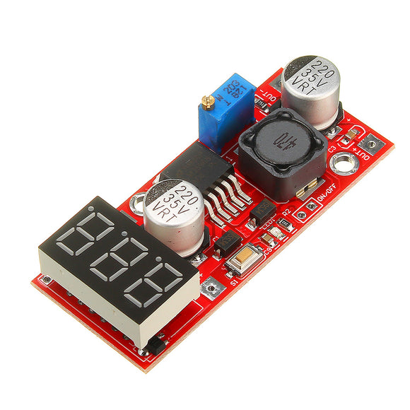 3pcs LM2596 DC-DC Adjustable Voltage Regulator Module with Voltage Meter Display