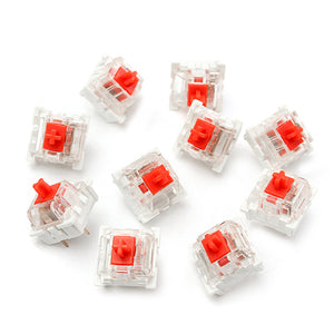 10 Pcs RGB Series Red Mechanical Switch for Cherry MX Mechanical Keyboard Replacement