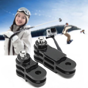 2Pcs Black Long and Short Straight Joint Adapter for Gopro Hero 5 4 3 Plus 3 2 1 Camera