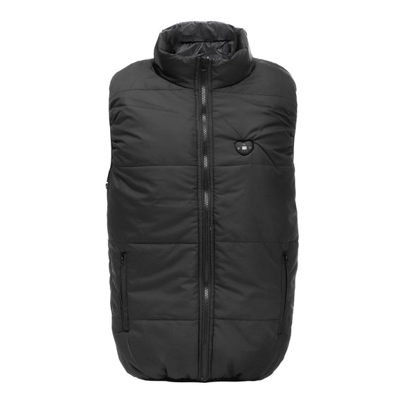 Men High Collar Heated USB Sleeveless Vest Waistcoat Heating Winter Wind Resistant Coats