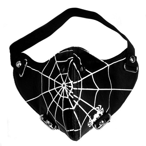 Spider Web Motorcycle Riding Punk Rock Face Mask Hip-hop Halloween Party Mask