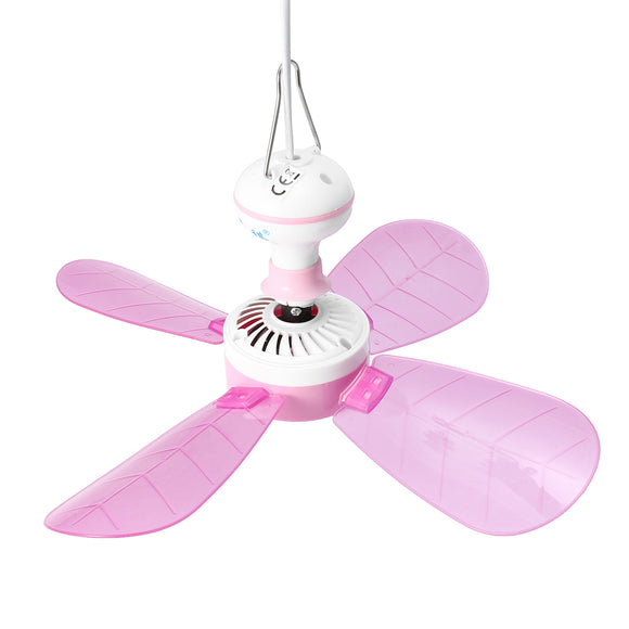 4 Blades Fan Portable Cooler Fan 8W 12V DC Mini Ceiling Fan