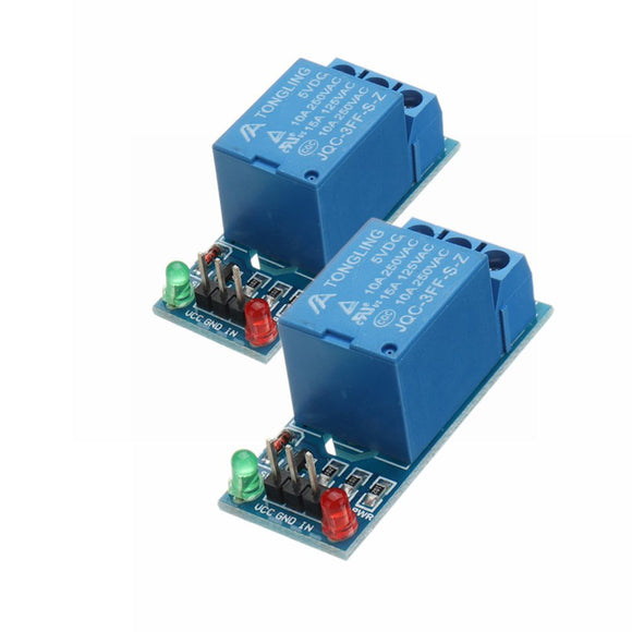 2Pcs 5V Low Level Trigger One 1 Channel Relay Module Interface Board Shield DC AC 220V for Arduino P