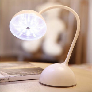 Loskii DX-L1 Touch Sensor Headset Shape LED Lamp USB Rechargeable Flexible Table Lamp Light