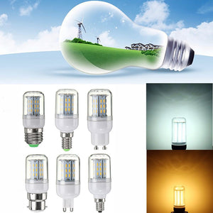 Dimmable 4W E27 E14 E12 G9 GU10 B22 4014 SMD LED Corn Light Bulb Lamp AC220V