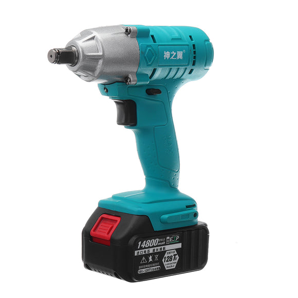 128Tv 14800mAh Lithium Battery Cordless Electric Wrench 280N.m Impact Drill Driver Kit