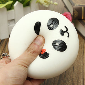 5PCS Kawaii Jumbo Panda Squishy Buns Cell Phone Bag Strap Pendant