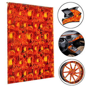 50X100cm Fire Fist Hydrographic Water Transfer Film Hydro Dipping Print Carbon