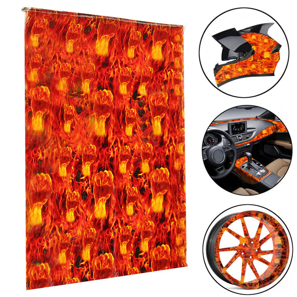 50X100cm Fire Fist Hydrographic Water Transfer Film Hydro Dipping Print Carbon