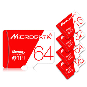 MicroData 16GB 32GB 64GB 128GB Class 10 High Speed Max 80Mb/s TF Memory Card With Card Adapter For Mobile Phone Tablet GPS Camera