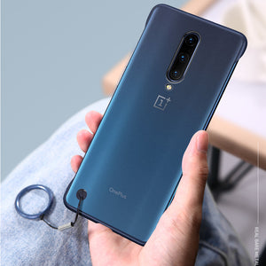 Bakeey Transparent Ultra Thin Anti Fall Matte Hard PC&Soft Edge With Finger Ring Protective Case For OnePlus 7 PRO