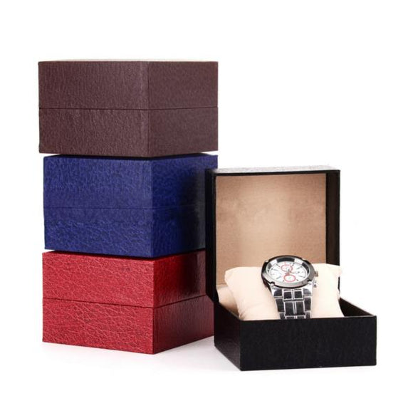 Black Red Blue Coffee Watch Box Watch Display Storage Cardboard