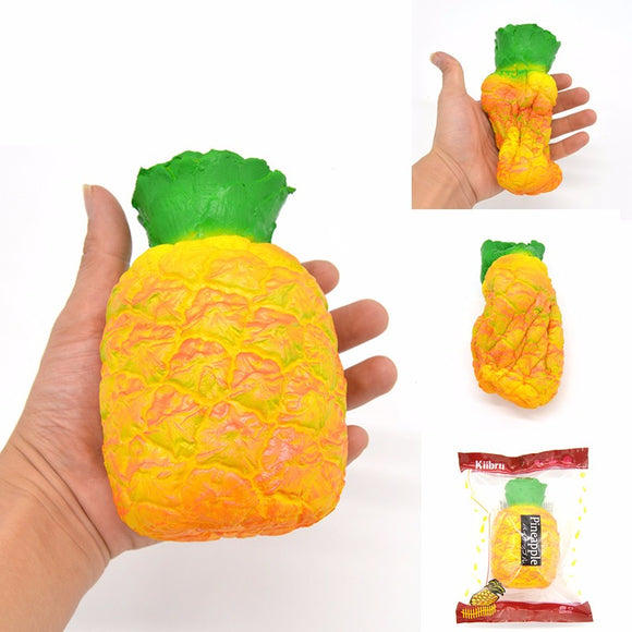 Kiibru Pineapple Squishy Slow Rising Fruit Scented Squishy 9*14cm Girl Kids Fun Gift