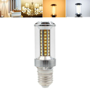 E27 9W SMD2835 52LEDs Warm White Pure White Candle Light Bulb AC85-265V