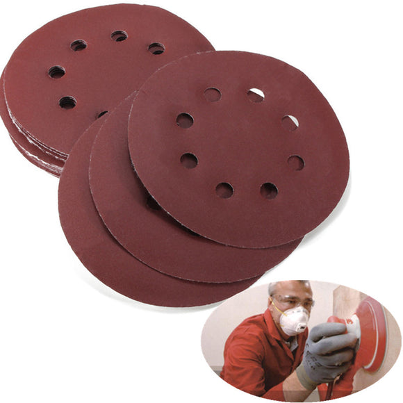 25pcs 400 Grit 5 Incch Sanding Disc Set 8 Holes Abrasive Polishing Sandpaper Sand Sheets