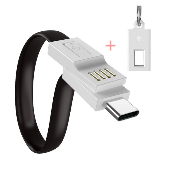 FLOVEME Portable Keychain Data Cable For Oneplus 6 6t Fast Charging USB Type-C Cable For Samsung Galaxy S9 S8 Plus