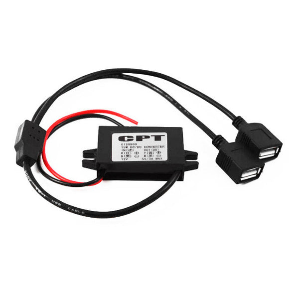 Car Conversion Voltage Cable Transfer Voltage Wire 12V to 5V  for Auto DVR GPS