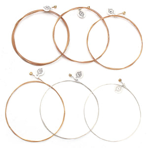 Acoustic Guitar Strings Set Coated Steel String Copper Pro 6pcs 6 Sizes