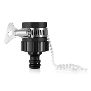 Universal Garden Hose Tap Connector, Black