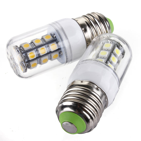 E27 LED Bulbs 12V 3W 27 SMD 5050 White/Warm White Corn Light