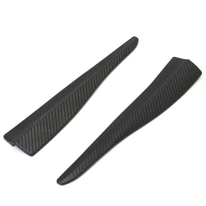 2Pcs Universal Car Carbon Fiber Anti-rub Bumper Corner Scratch Guard Protector