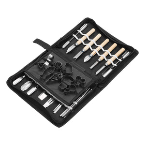 46 In 1 Carving Tools Kit Portable Chisel Stainless Steel Food Carving Cutter