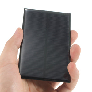 5V 1.25W 250mA Portable Monocrystalline Silicon Solar Panel For Charging Cellphone/DC Batteries