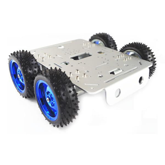 C300 Aluminum Alloy Metal Wheel Chassis Car DIY Kit For Arduino NodeMCU