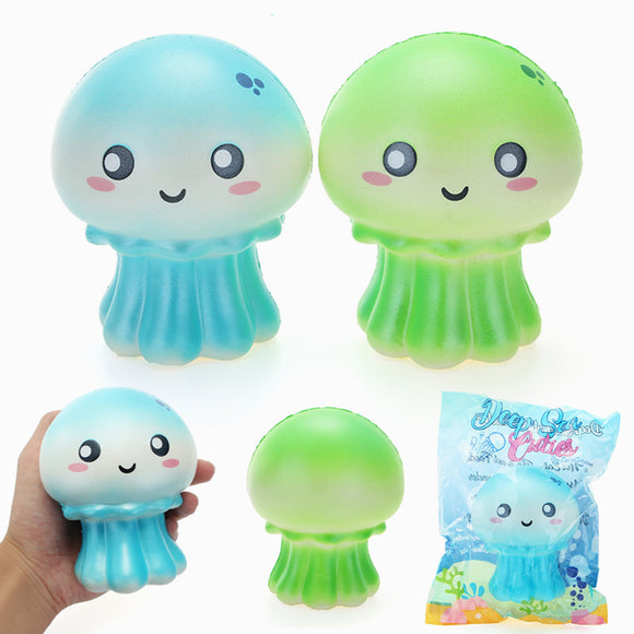 Cutie Creative Squishy Jellyfish Jumbo 10.5cm Shiny Packaging Collection Gift Decor Toy