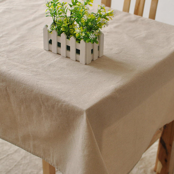 Simple Coffee Cotton Linen Tableware Mat Table Runner Tablecloth Desk Cover Bowl pad