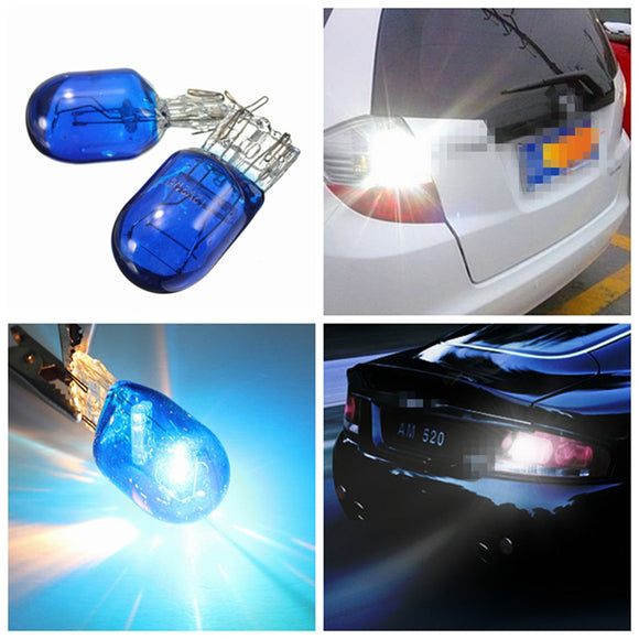 Blue W21 5W T20 580 7443 Xenon White Halogen DRL Side Light Light Hid Bulb