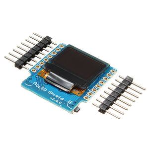 5pcs Wemos OLED Shield V2.0.0 For Wemos D1 Mini 0.66 Inch 64X48 IIC I2C Two Button"