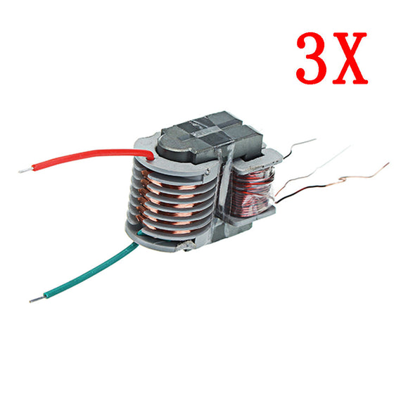 3pcs 15KV High Frequency High Voltage Transformer High Voltage Coil Boost Inverter