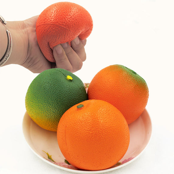 Squishy Orange 9cm Big Random Color Soft Slow Rising Fruit Collection Gift Decor Toy