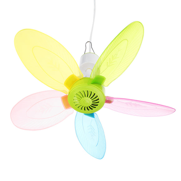 9W Colofful Silent Mini Portable Ceiling Fans Mosquito Net Electric Fan