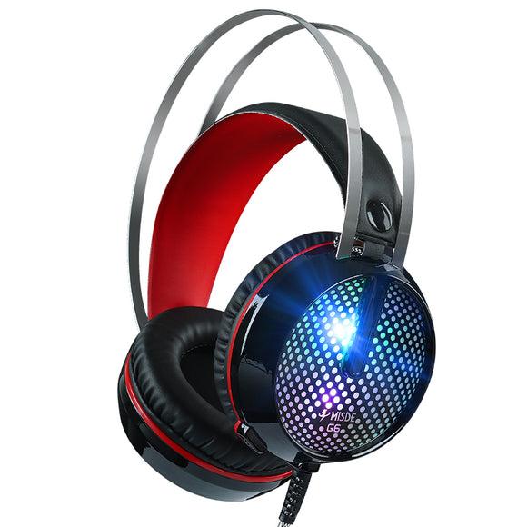 MISDE G6 Gaming Headphone Headset Flexible Stereo 3.5mm USB Interface Bass Headphone